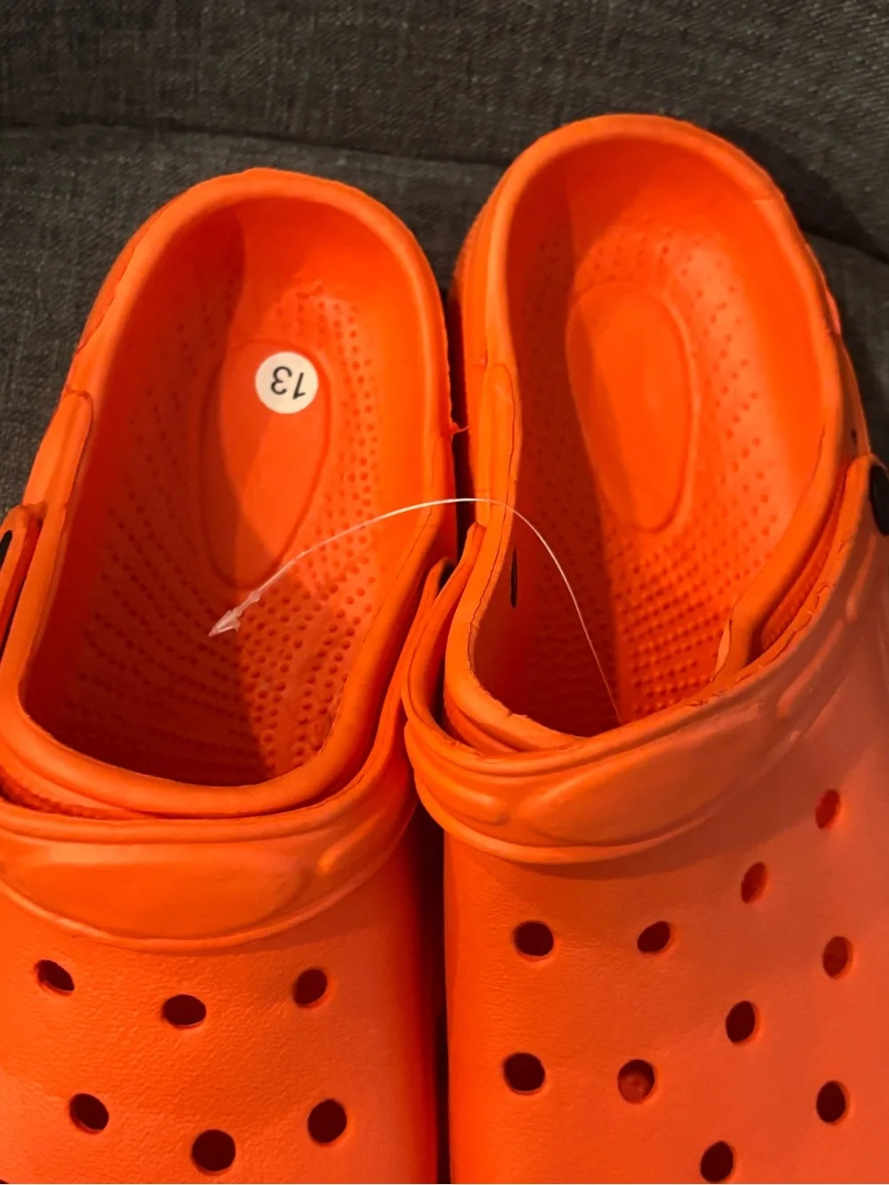 Foam Slip-On Summer Clogs Men’s Size 13 Orange Brand New